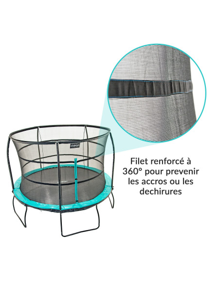 Pack Aventure trampoline + tente Ø 430 cm