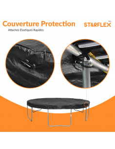 Couverture de protection universelle pour trampoline Ø 305 cm 2