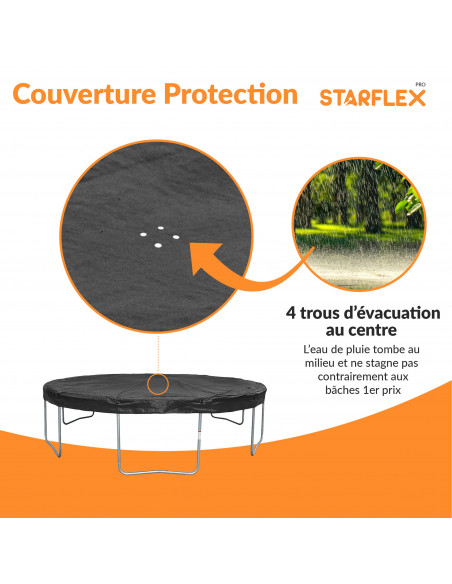 Couverture de protection universelle pour trampoline Ø 305 cm