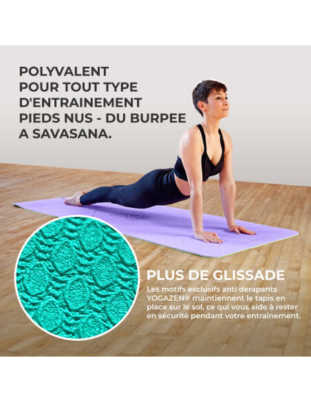 Odoland Tapis de Yoga Extra Large 183x122x0.6cm, Grand Tapis Gym en TPE  matériaux Recyclable, Ultra antidérapant et Durable pour Pil - Cdiscount  Sport