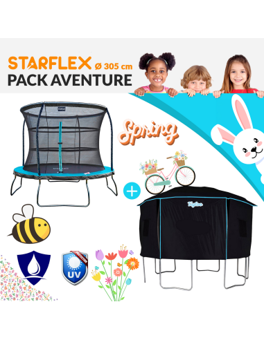 Pack Trampoline Starflex Pro Ø 305 cm...