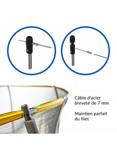 Trampoline Jump Power avec echelle et panier de basket - Diamètre 183 cm 2