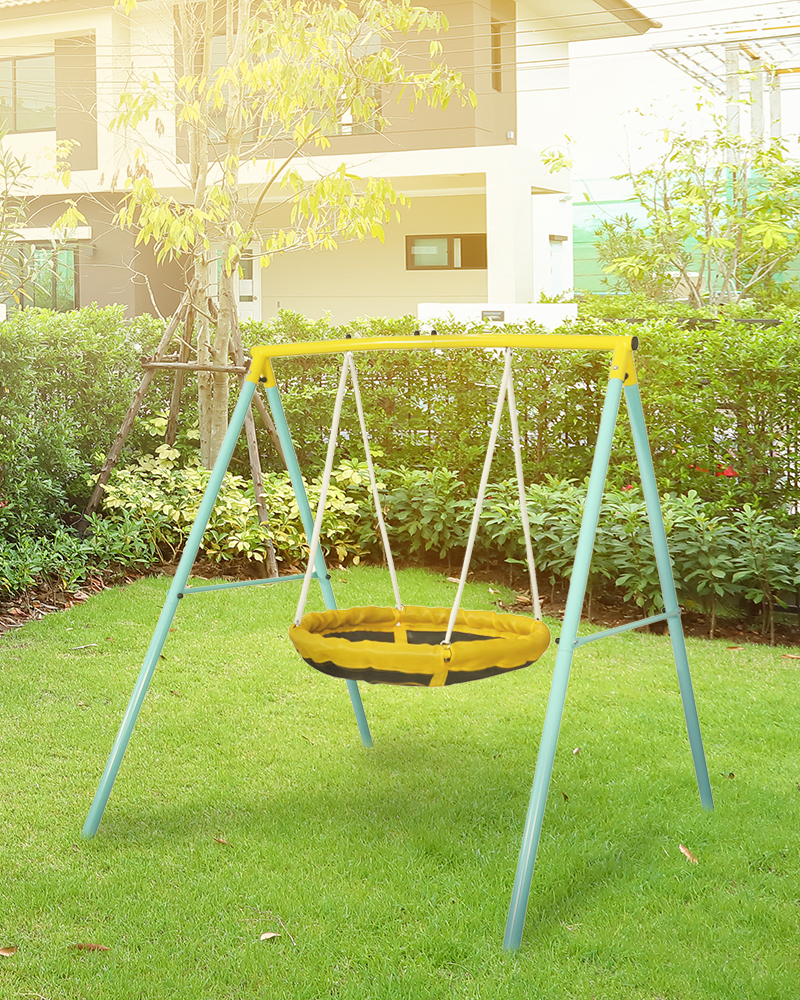Balançoire pour enfants, jouets familiaux, chaise suspendue pour jardin  intérieur et extérieur, tissée à la main