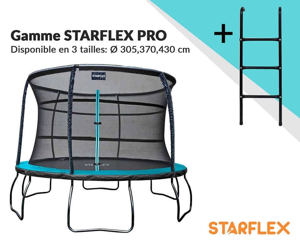 Trampolines STARFLEX PRO et JUMP POWER Technologies de sécurité