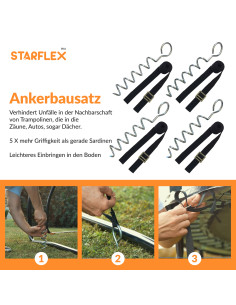 PACK 3 ZUBEHÖR 305 cm: Leiter, Anker, Plane 305 cm - 1 2