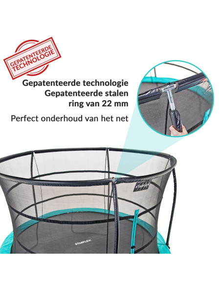 VEVOR Trampoline pour enfants de 1,5 m, trampoline d'intérieur et  d'extérieur de 152