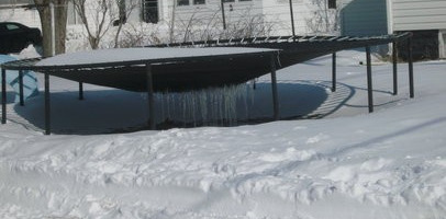 Peut-on laisser un Trampoline France à l’extérieur pendant l’hiver ?