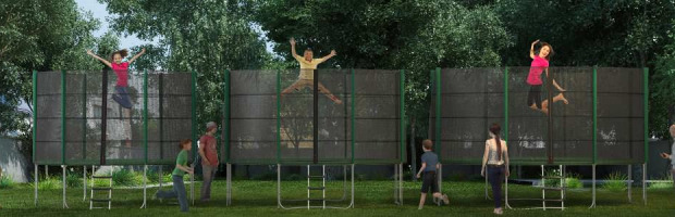 Trainen op een trampoline intersport